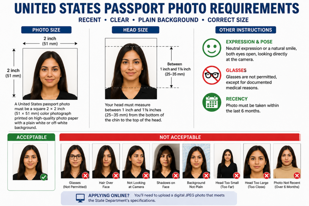 Photo size USA
