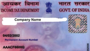 Company PAN Card