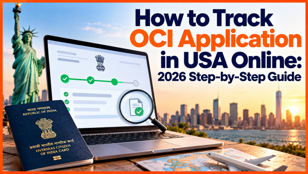 How to Track OCI Application in USA Online: 2026 Step-by-Step Guide
