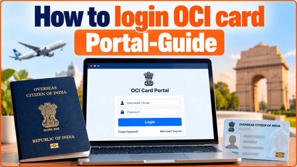 How to login OCI card Portal-Guide