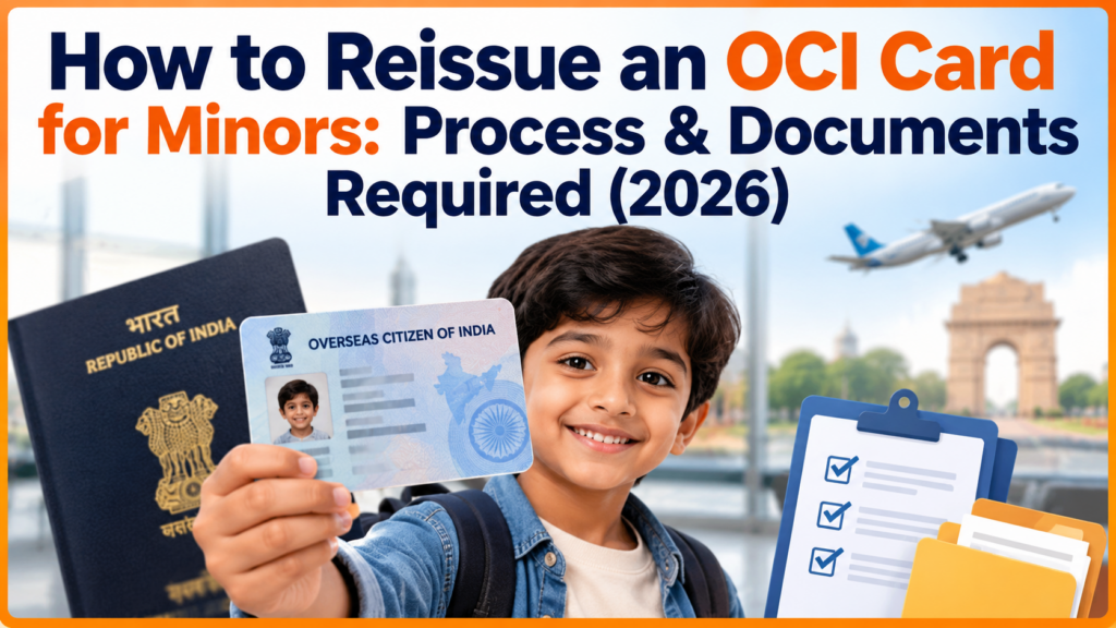 Reissue OCI Card for Minors
