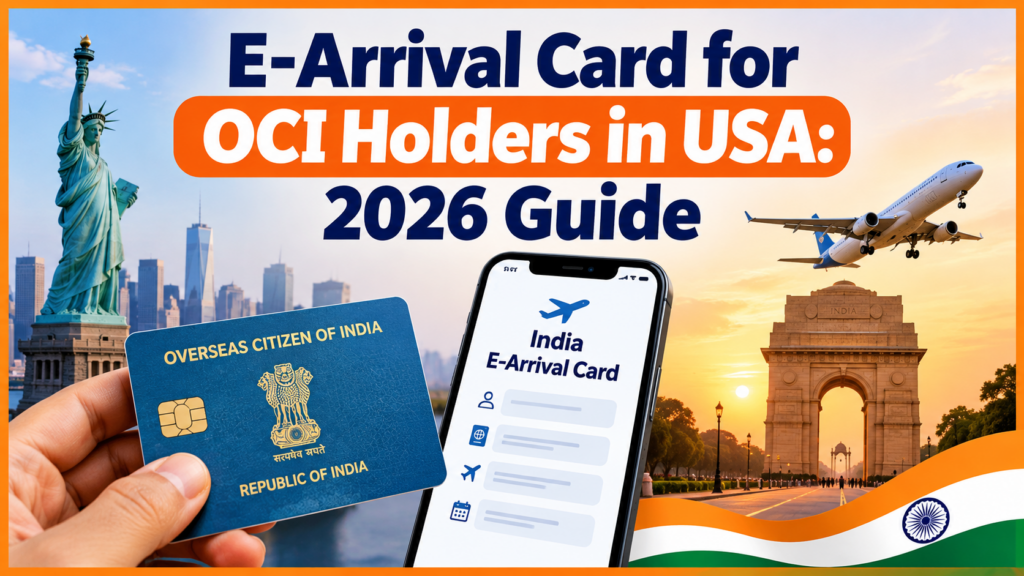 E-Arrival Card for OCI Holders in USA